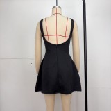 EVE Sleeveless Solid Color Mini Dress GPBY-17167