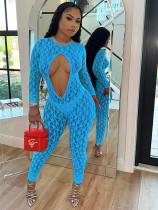 EVE Lace Sexy Hollow See Through Jumpsuit MXBF-D24JP319