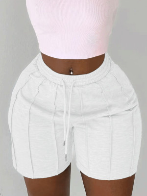 EVE Solid Color Drawstring Casual Shorts GCNF-0229