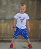 EVE Kids Boy Short Sleeve Print Shorts 2 Piece Set GYMF-016