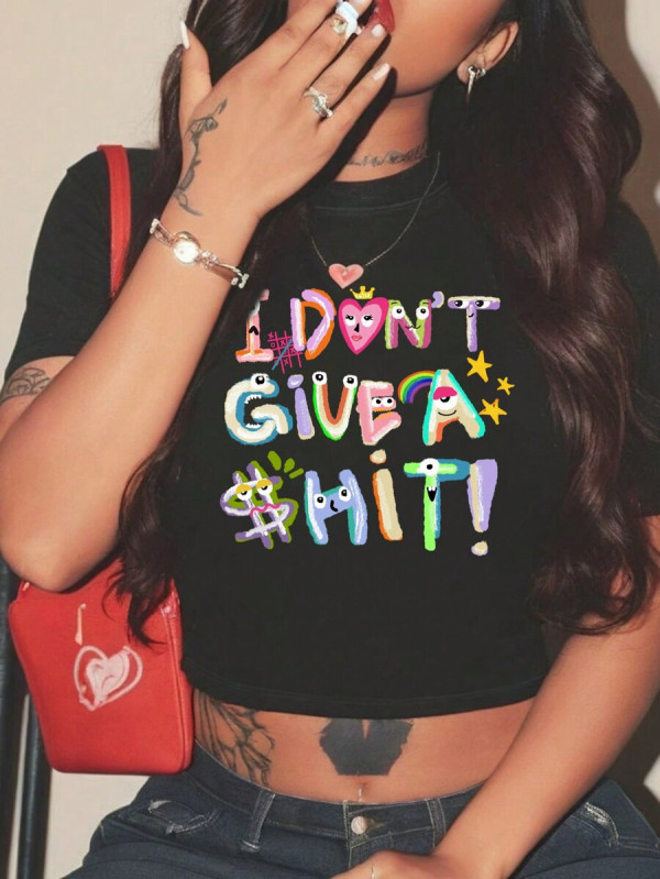 EVE Short Sleeve Print T Shirt HMYI-42866