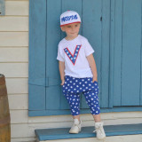 EVE Kids Boy Short Sleeve Print Shorts 2 Piece Set GYMF-016