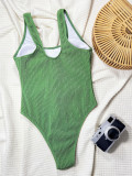 EVE Solid Color Sleeveless One Piece Swimsuit CSYZ-TM27W