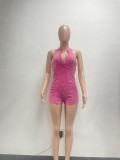 EVE Sexy Zipper Sleeveless Romper NYF-8188