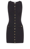 EVE Solid Color Sleeveless O Neck Mini Dress GLYK-LX073
