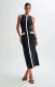 EVE Sleeveless Single-breasted Button Long Dress GLYK-LX074