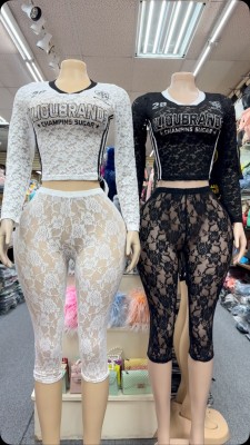 Pre Order: About 7 work days shipping Lace Seven Points Bottom Pants YUEM-Y2025223