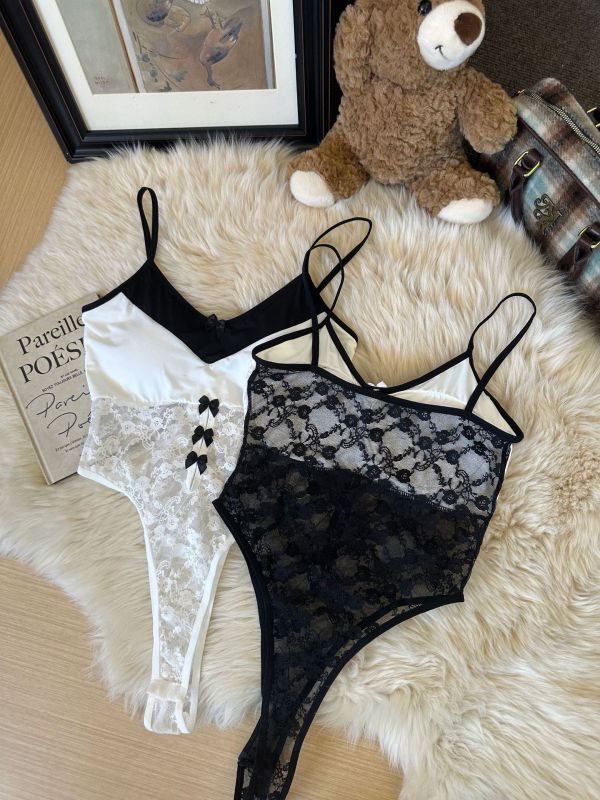 EVE Halter Slim Lace Sexy Inner Tight One-piece Top GTZF-2045