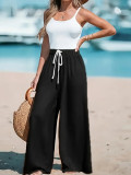 EVE Solid Color Loose Wide Leg Pants GCNF-5799