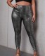 EVE Hot Stamp Snake Print Slim Pants GFMA-25059