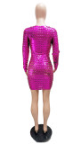EVE Bright Color Fashion Sexy Package Hip Nightclub Dress GXYF-H0060