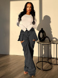 EVE Fashion Washed Two Ways To Wear Jean OD-8734