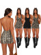 EVE Print Halterneck Backless Romper MZ-2894