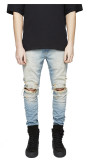 EVE Men's Solid Color Casual Holes Jeans GWBM-K16