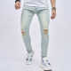 EVE Men's Casual Holes Washed Tight Jeans GWBM-116