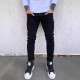 EVE Men's Fashion Black Slim Pencil Jeans GBBF-666