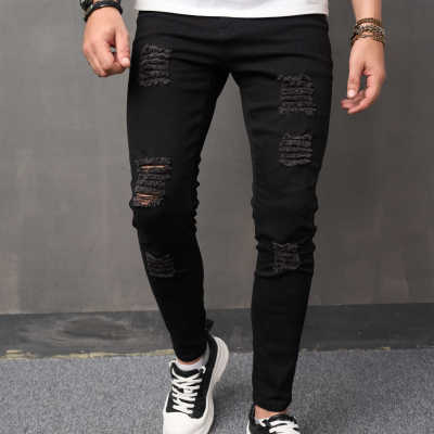 EVE Men's Solid Color Slim Straight Jeans GBBF-804-4