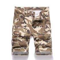 EVE Men's Fashion Camouflage Print Denim Shorts GBBF-2434