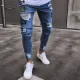 EVE Men's Holes Zipper Slim Jeans GBBF-1890