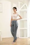 EVE Irregular Hollow Out Hot Drill Jeans YMEF-52095
