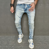 EVE Men's Fashion Holes Patchwork Jeans GBBF-7006
