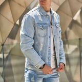 EVE Men's Long Sleeve Lapel Denim Jackets GBBF-83033