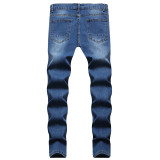 EVE Men's Fashion Slim Holes Pencil Jeans GBBF-344