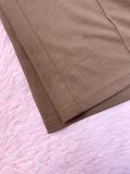 EVE Solid Color Short Sleeve Loose Two Piece Pants Set SFY-658