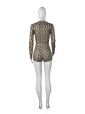 EVE Long Sleeve Print Slim Two Piece Pants Set CH-25017
