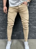 EVE Men's Casual Solid Color Slim Jeans GBBF-662623