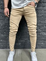 EVE Men's Casual Solid Color Slim Jeans GBBF-662623