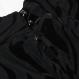 EVE Sexy Sleeveless Print Tops Pencil Pants Suit CYA-901814
