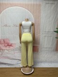EVE Sport Vest Drawstring Wide Leg Pants Suit SFY-693
