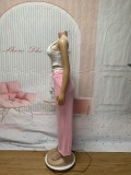EVE Sport Vest Drawstring Wide Leg Pants Suit SFY-693