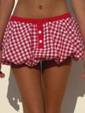 EVE Fashion Plaid Bubble Skirts SFY-656