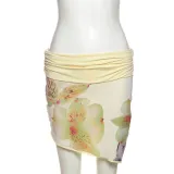 EVE Sexy Solid Color Backless Tops Skirt 3 Piece Set XEF-K25S67407