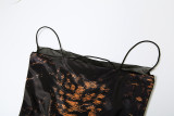 EVE Leopard Print Sexy Slim Sling Maxi Dress GZJQ-K25D65829