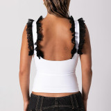 EVE Square Neck Lace Camisole Top GDSF-Q25TP084