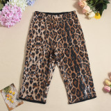 EVE Leopard Print Sequin Casual Short GNZD-51664PHD