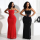 EVE Sexy Hot Drill Solid Color Maxi Dress CYA-901715