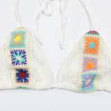 EVE See Through Hollow Out Knit 3 Piece Pants Set CYA-901729