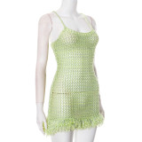 EVE Sexy Backless Tassel Camisole Dress GDSF-Q25DS098