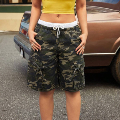 EVE Camouflage Print Drawstring Shorts GNZD-51613PBD