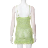 EVE Sexy Backless Tassel Camisole Dress GDSF-Q25DS098