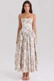 EVE Sexy Print Sling Loose Maxi Dress GLJS-B8299