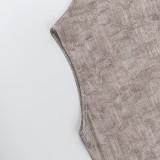 EVE Half High Neck Sleeveless Top FL-ZX25061PFO