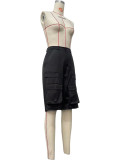 EVE Casual Zipper Solid Color Loose Knit Shorts OD-8735
