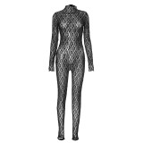 EVE Pre Order: About 7 work days shipping Lace See Through Jumpsuit YUEM-30015