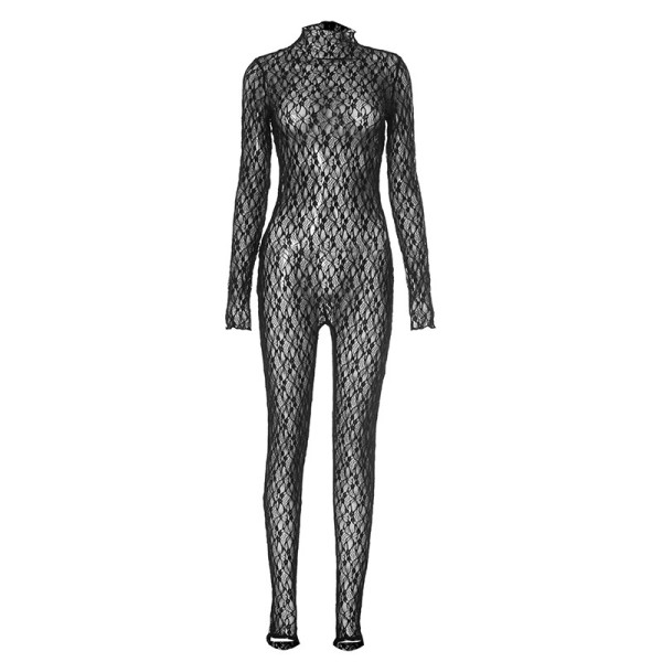 EVE Pre Order: About 7 work days shipping Lace See Through Jumpsuit YUEM-30015