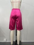EVE Casual Zipper Solid Color Loose Knit Shorts OD-8735